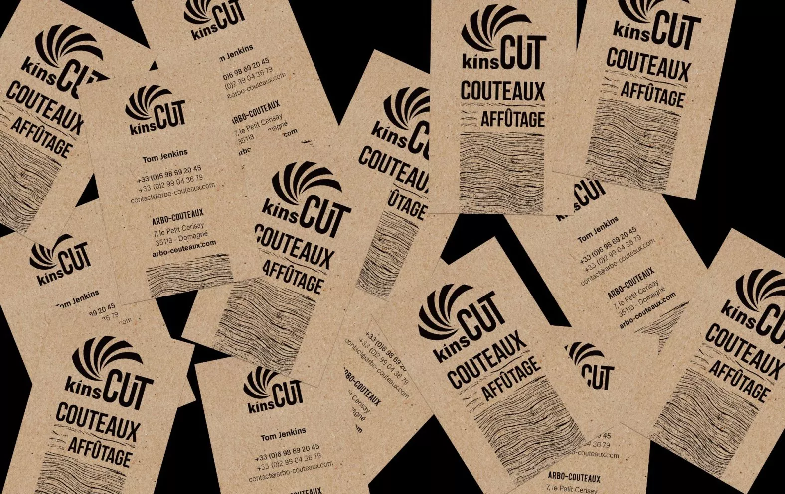 Landeau Création Kinscut cartes de visite
