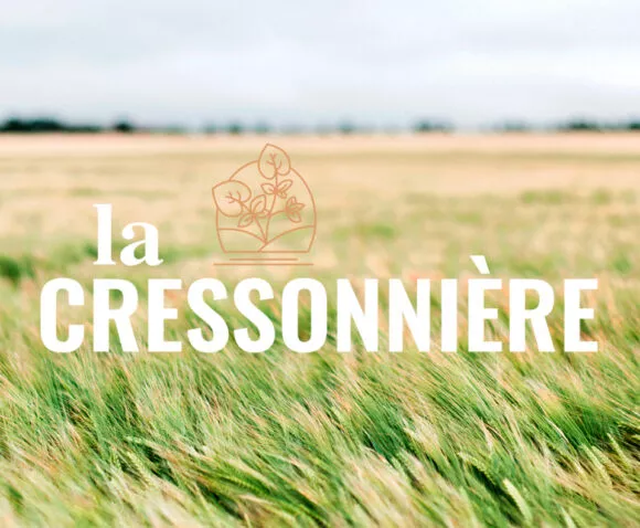 Landeau création La Cressonière identité visuelle